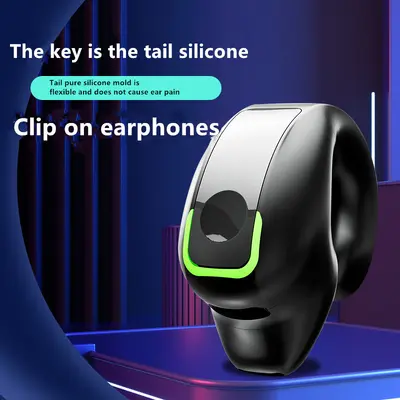 New Clipped GD28 Bluetooth Headset, Non-In-Ear Design, Single-Ear Hanging Business Sports Cross-Border Wholesale