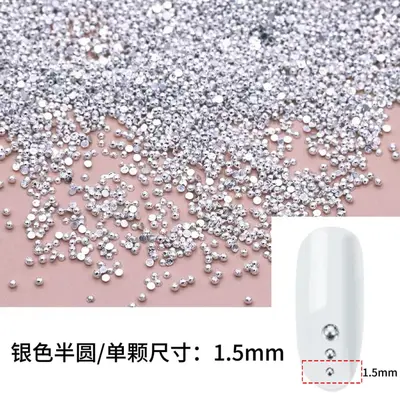 Metal Punk Mini Square Rivets for Nail Art and DIY Jewelry - 9