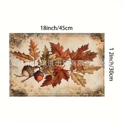 Christmas Digital Print Four-Piece Table Set with Runner and Coasters - 10