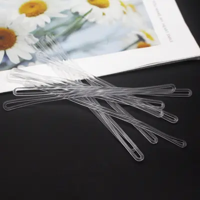 Matte Transparent Luggage Tag Strap with PVC Boarding Pass Holder, 15cm, 16cm, 17cm