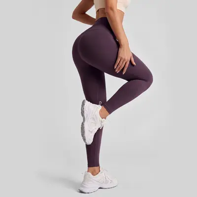Dikişsiz Yüksek Belli Yoga Taytı, Kalça Kaldırıcı, Yüksek Esneklik - 7