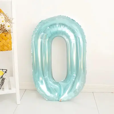 32 inç Mavi Kristal Jöle Sayı Balonu Doğum Günü Partisi - 7
