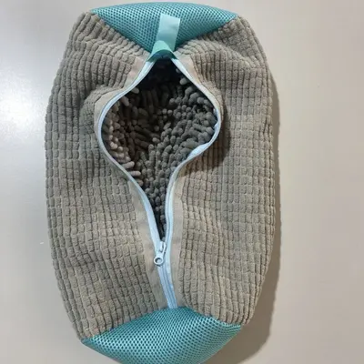 Brake zipper chenille lazy shoe washing bag washing machine cleaning maintenance bag shoe anti-deformation laundry bag multifunctional - 8