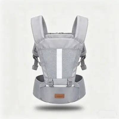 2-in-1 Four-Season Baby Carrier with Hip Seat