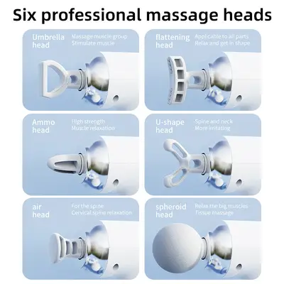 Portable Quiet Electric Fascia Gun Muscle Relaxation Massager