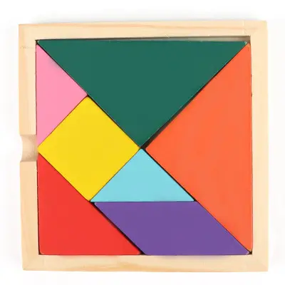 Çocukların sürekli değişen oyuncakları, çocukların ahşap grafik bilişsel tangram erken eğitim ekleme yapı taşları, sokak tezgahı oyuncakları - 5