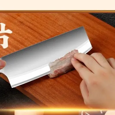 Ev kullanımı için Yangjiang Shibazi mutfak bıçağı seti, üç parçalı çelik dilimleme, sebze, et ve kemik doğrama şef aletleri. - 3