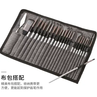 24-piece brush set for canvas, oil and watercolor - 4
