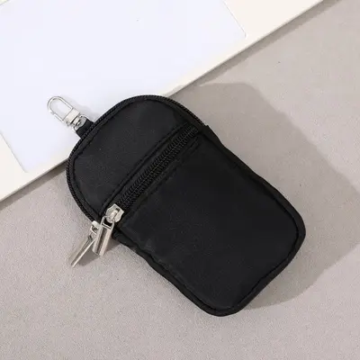 Waterproof Nylon Card Holder with Key Chain, Minimalist Small Wallet - 2