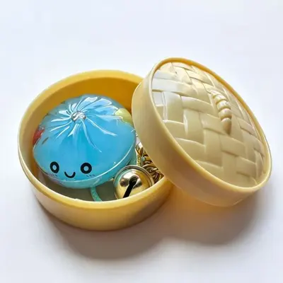 Liquid Sand Baozi Keychain, Simulated Bag Charm - 11