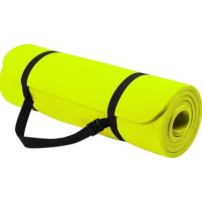 Kaymaz Sünger Fitness Yoga Matı, Taşınabilir, Kalın, Darbe Emici, Ev ve Spor Salonu