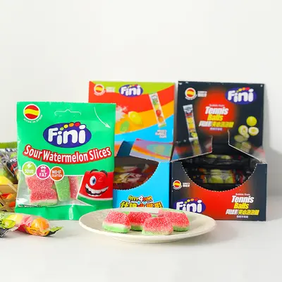 İspanya İthal Gökkuşağı Ekşi Jelibon, Karpuz Şekilli Balonlu Sakız Seti