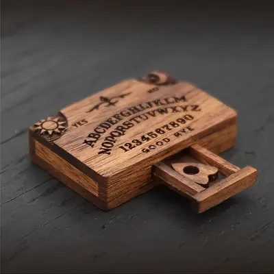 Cross-border miniature spirit board wooden drawer mini wooden board box home decoration ornaments wooden handicrafts