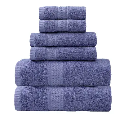 Pure cotton towel set, six pieces