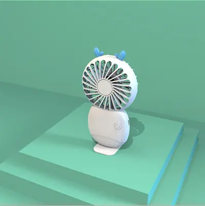 2025 yeni el tipi klima fanı usb şarjlı küçük fan taşınabilir mini yurt masası sessiz logolu - 10