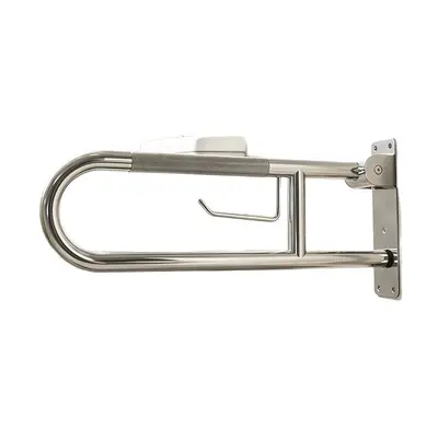 304 Stainless Steel Foldable Toilet Grab Bar, Anti-Slip