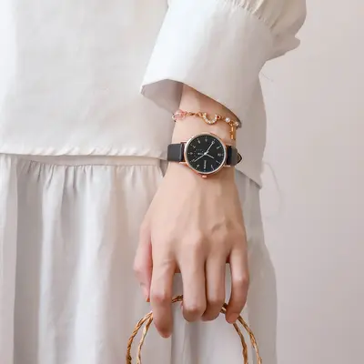 Silent mechanical wristwatch, exam-suitable design - 4