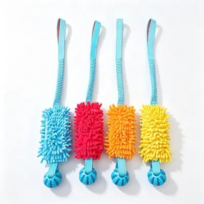 Peluş köpek çiğneme oyuncağı, dayanıklı ve sesli - 5