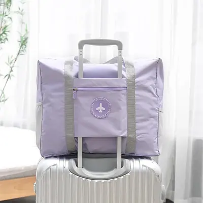 Reisetasche Gepäcktasche Wickeltasche Aufbewahrungstasche großes Fassungsvermögen Tragegriff leicht wasserdicht Kurztrip Reisegepäck faltbar - 11