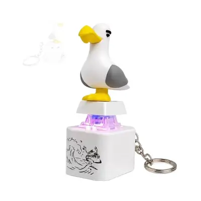 Antistress-Schlüsselanhänger Möwe mit Ton und Licht, Typ-C-Aufladung