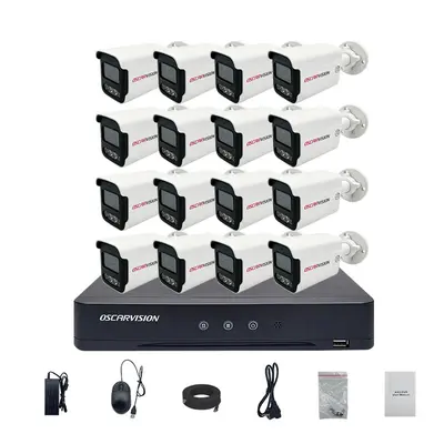 AHD-Überwachungskamera-Set, hochauflösend, Vollfarbe, Monitor - 9