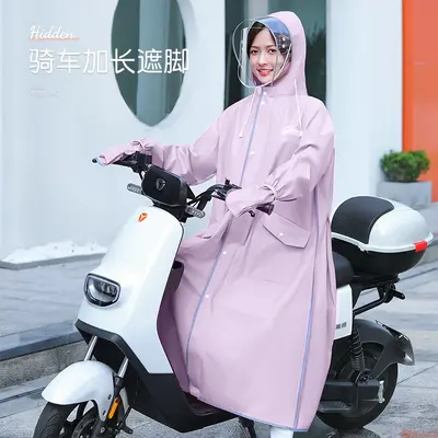 Damen-Regencape, Langlänge, Einteiler für Elektroroller