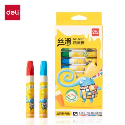 Deli 6961 Ölpastel-Set für Kinder, 12-36 Farben