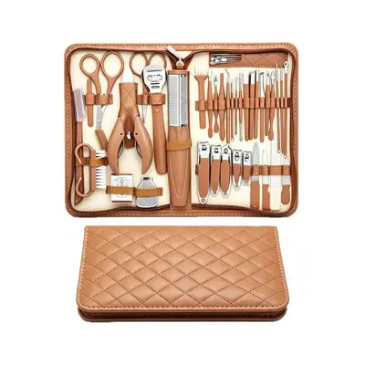 42-piece stainless steel nail and foot care set