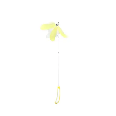 Retractable Cat Toy with Carbon Fiber Rod and Solid Wood Handle - 10