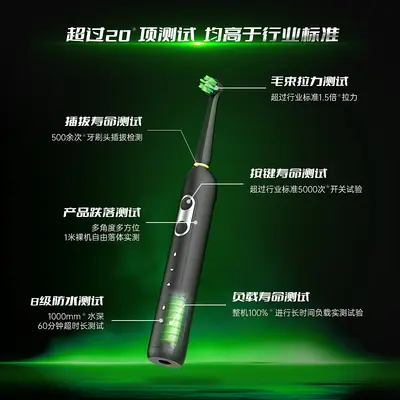 Rotating Electric Toothbrush with Induction Charging and Sterilization - 4