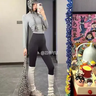Jiyu P161 yoga pantolon kadın yüksek bel karnını çeken - 3
