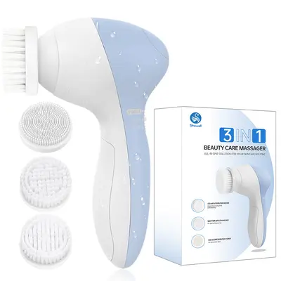 Soft-bristled, gentle cleanser, non-rechargeable electric facial cleansing brush set, blackhead removal and massage pore wireless facial cleansing device - 8