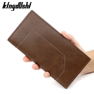 Erkek Uzun Cüzdan, Minimalist İş Tipi Evrak Çantası, Çok Kartlık - 8