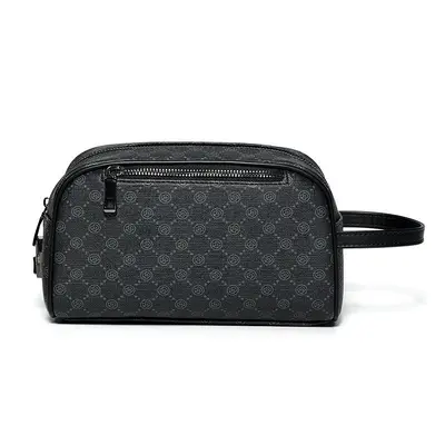 Men's Clutch Bag with Coin Pocket, Fingerprint Lock, Large Capacity - 13