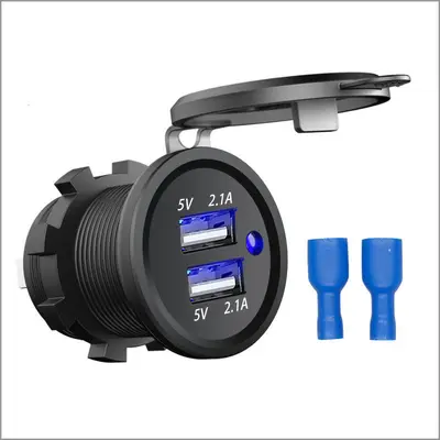 120W 4-Port Super Fast Car Charger with Digital Display - 7