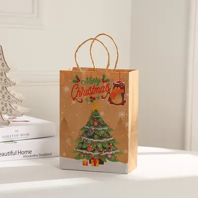 Noel Partisi Hediye Tote Çantası, Noel Baba Hediye Paketleme Çantası - 7