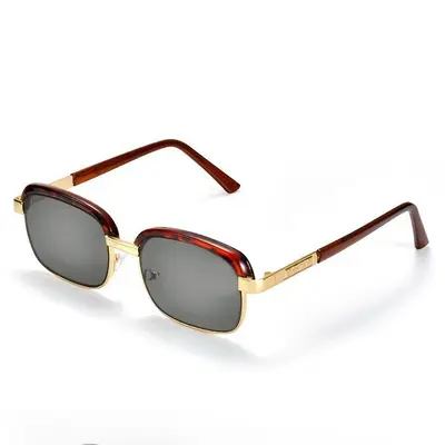 Natural Crystal Stone Cooling Eye Protection Sunglasses, Wide Frame - 6