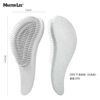 MASTER LEE wheat straw silicone shampoo brush massage comb set TT comb softening comb eco-friendly optional - 10