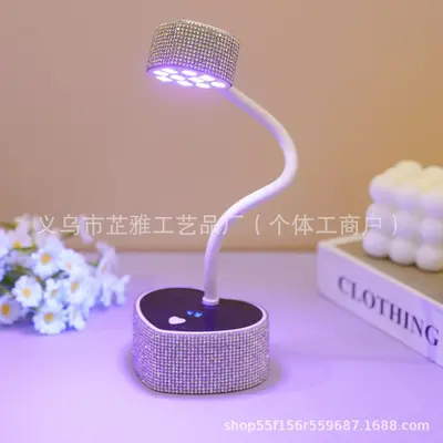 Tırnak lambası UV/LED, 30W, pembe kalp şekli, şarjlı - 7