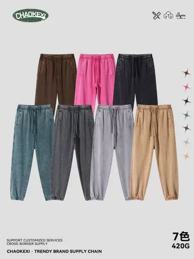 Men's Sweatpants, 420 g Heavyweight Cotton, Tapered Cuffs