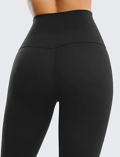 Kadın Naylon Elastan Yoga Pantolonu, Yüksek Bel Kalça Kaldırıcı Tayt - 8