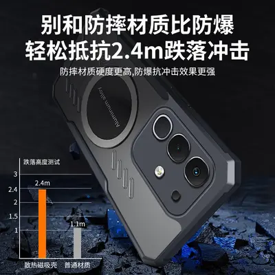 适用vivo iQOO Z10X手机壳气囊防摔软壳iqooZ10石墨烯散热保护套 - 3