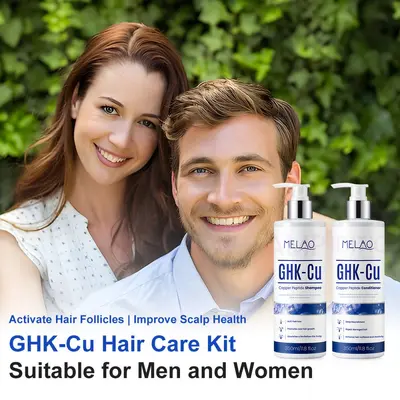 MELAO GHK-Cu Blue Copper Peptide Shampoo and Conditioner Set