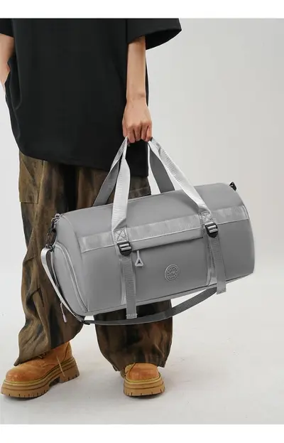 Großvolumige Reisetasche Damen Handtasche Fitnesstasche Herren Trocken-Nass-Trennung Sporttasche Reisetasche tragbar Kurztrip Geschäftsreise Tourismus - 12