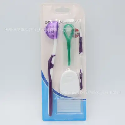 Orthodontic toothbrush set with dental floss and interdental brushes - 11
