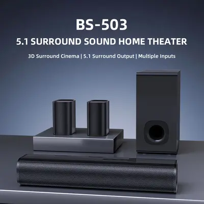 Soundbar Speaker 5.1 Channel Home Theater Speaker Subwoofer Home Living Room TV Sound System Set