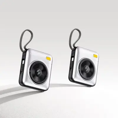 Yeni Ulusal Standart 3C Sertifikası 22.5W Süper Hızlı Şarj Kamerası Şarj Cihazı 20000mAh Dahili Çift Kablolu Taşınabilir Güç Kaynağı - 7