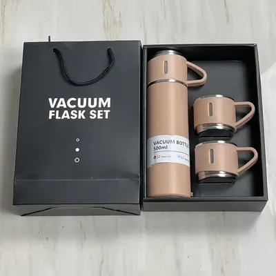 All-Steel Thermos Cup with Lid, Gift Box Set, Leak-Proof - 11