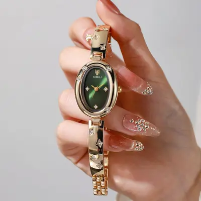 Damenuhr, strass-besetzt, Armband-Design - 4