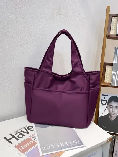 Naylon Tote Çanta Kadın, Büyük Hacim, İş ve Günlük Kullanım